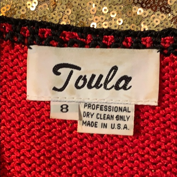 Toula Sweater Skirt set sz 8 Vintage - Picture 6 of 8